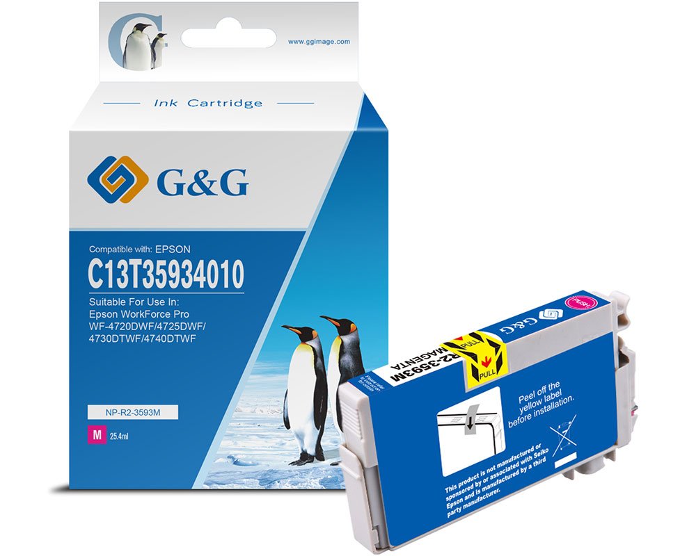 G&G Image XXL-Druckerpatrone ersetzt Epson 35XL Magenta