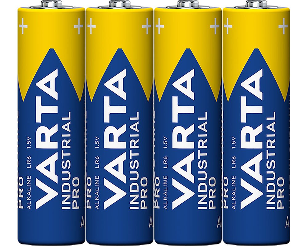 4 Varta Batterien AA Industrial Pro