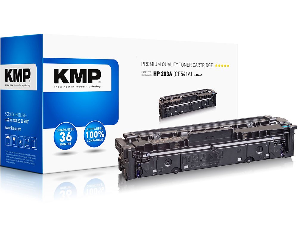 KMP H-T246C Toner ersetzt HP 203A Cyan