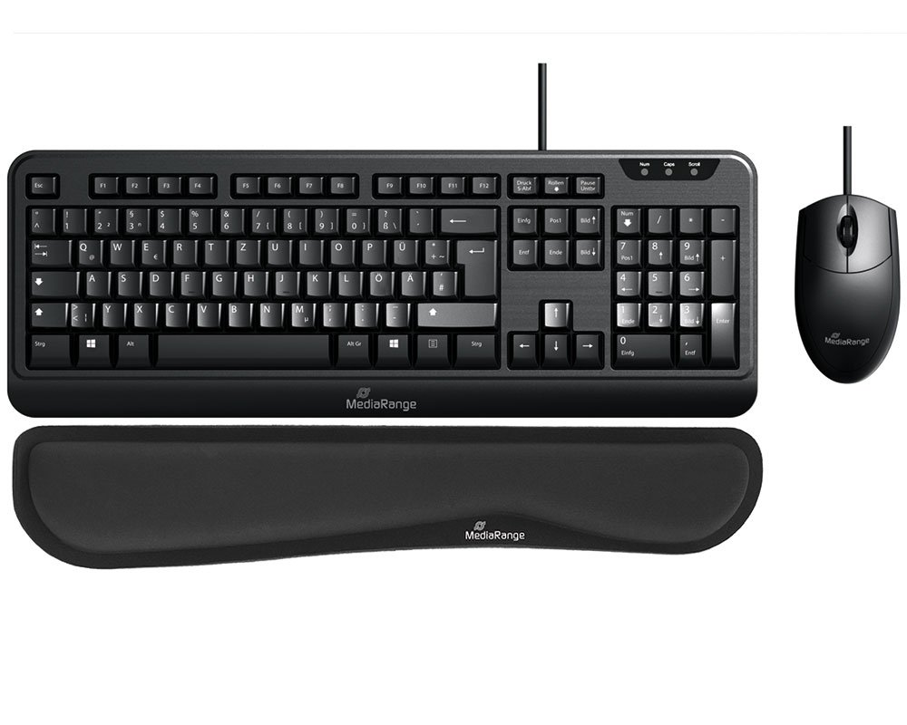 Ergonomisches Tastatur+Maus+Handgelenkauflagen-Set