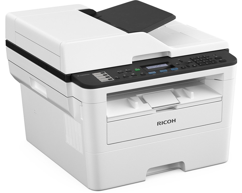 Ricoh SP 230SFNw druckt, kopiert, faxt und scannt