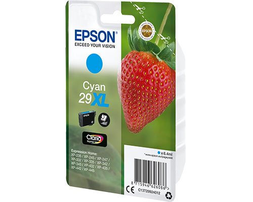 Epson 29XL cyan Druckerpatrone - EPSON Erdbeere