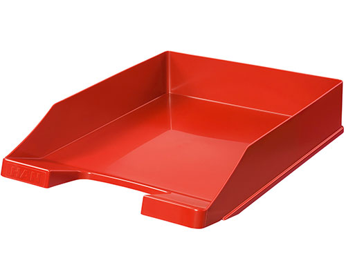 Plastik Ablagekorb rot für DIN-A4-Blätter