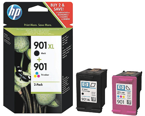 HP 901XL Schwarz + Color Druckerpatronen