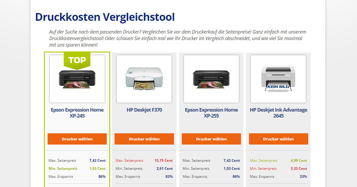 Druckerpatronen Preisvergleich - über 90% sparen - tonerdumping.de
