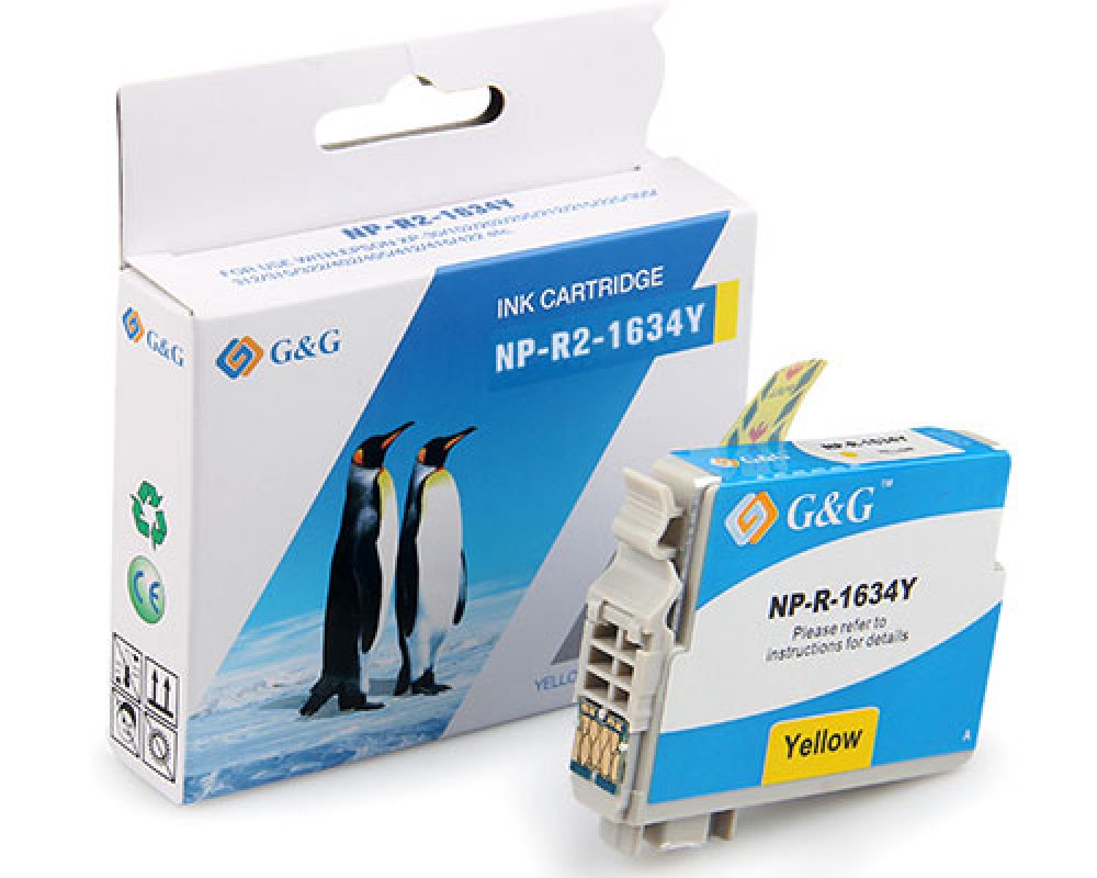 Kompatibel mit Epson 16XL/ T1634/ C13T16344012 XL-Druckerpatrone Gelb [modell] - Marke: G&G