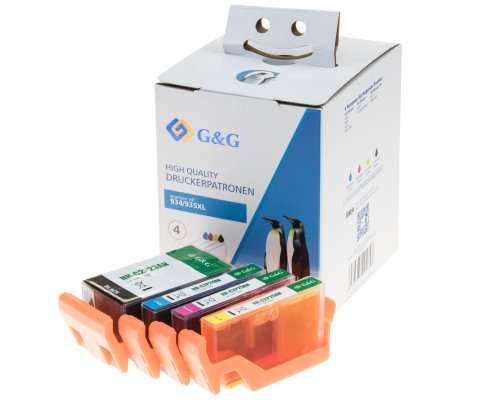 G&G 4x XL-Druckerpatronen kompatibel zu HP 934XL/ 935XL