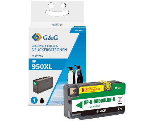 G&G XL-Druckerpatrone ersetzt HP 950XL/ CN045AE Schwarz