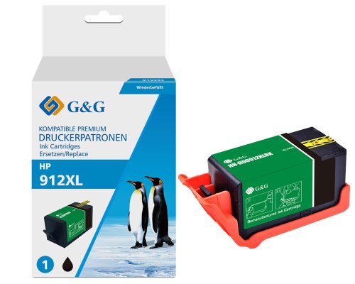 Kompatibel mit HP 912XL/ 3YL84AE XL-Druckerpatronen Schwarz - Marke: G&G