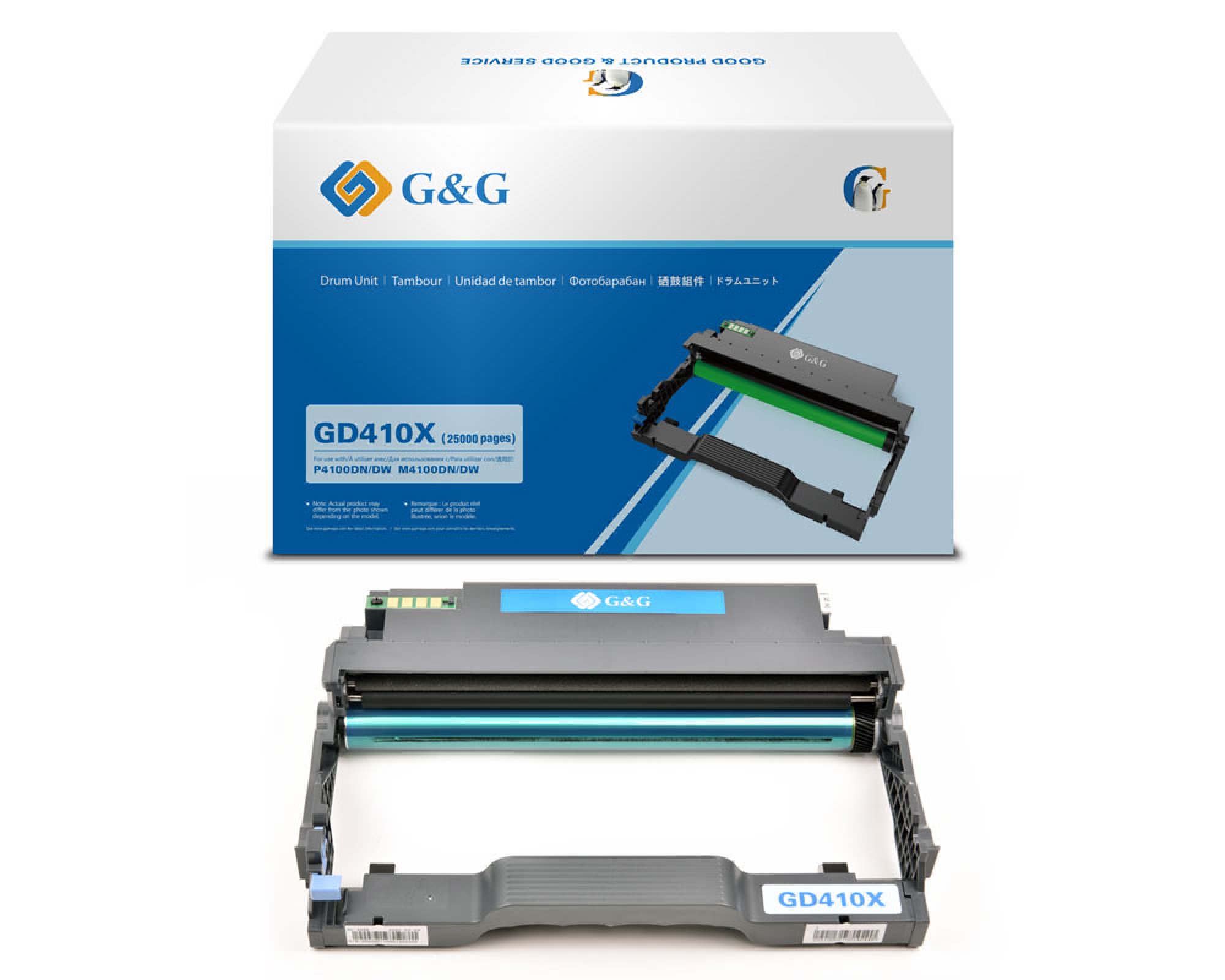 Original G&G Trommel GD410X für G&G Drucker M4100DW + P4100DW (25.000 Seiten) [modell]