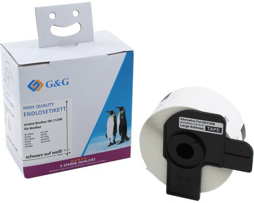 400 G&G Etiketten kompatibel zu DK-11208