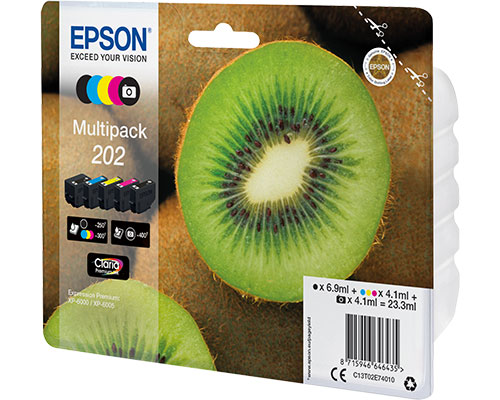 EPSON 202 Multipack Kiwi jetzt kaufen (23,3 ml, 250/ 300 Seiten)