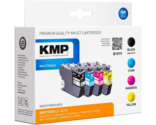 KMP B101V Tinten Multipack ersetzt Brother LC-3213VAL