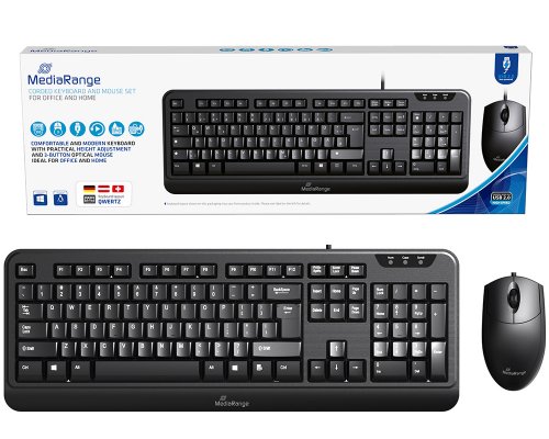 MediaRange Tastatur und 3-Tasten-Mouse