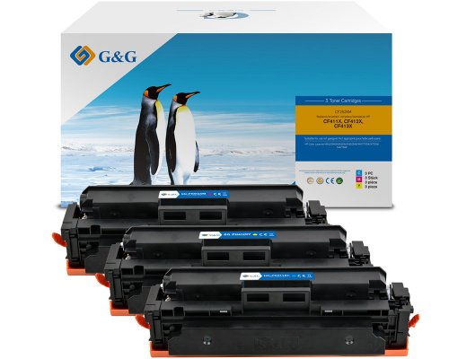 G&G 3x XL-Toner ersetzen HP 410X/ CF252XM Kombipack