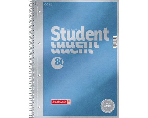 Premium Student Collegeblock DIN-A4, Dotted,mit Rand,90g-Papier